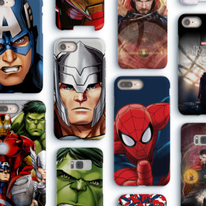 Marvel smartphone cases at Comic Con